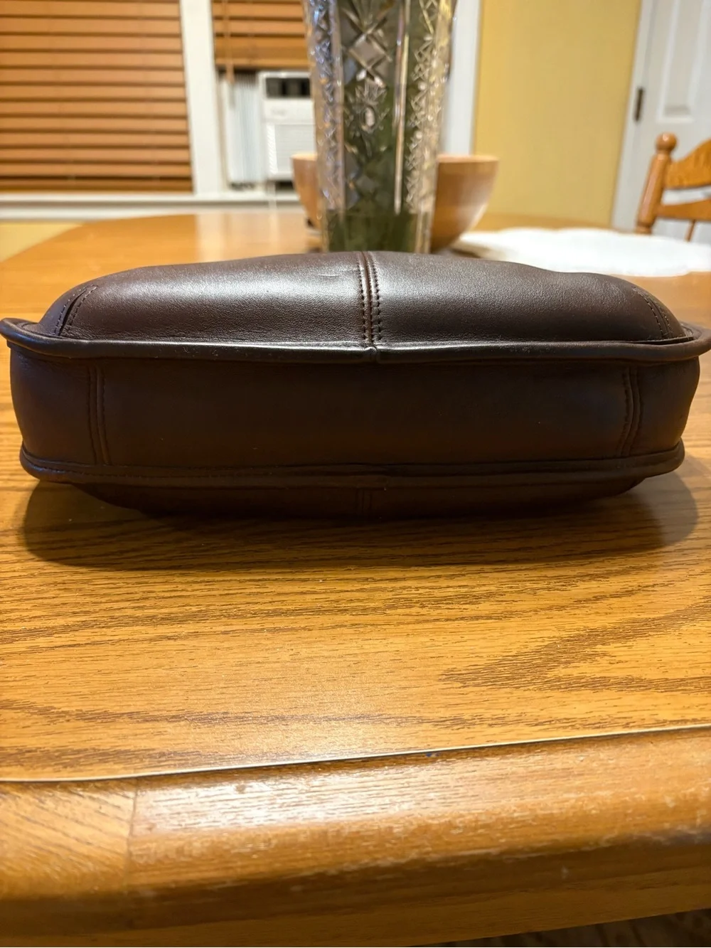 Vintage Coach Large Ergo 9025 Mahogany Brown Leather Shoulder Bag 1998